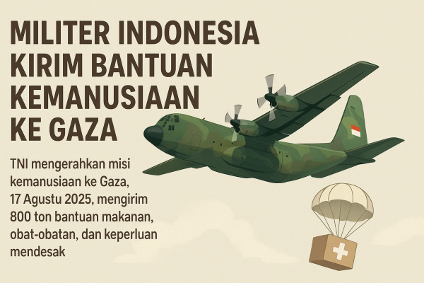 Militer Indonesia Kirim Bantuan Kemanusiaan ke Gaza